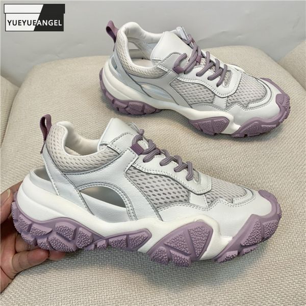 outside casual sneakers women lace up hollow out breathable splice mesh shoes platform pumps female genuine leather active shoes, Black
outside casual sneakers women lace up hollow out breathable splice mesh shoes platform pumps female genuine leather active shoes, Black