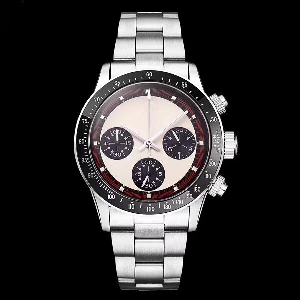 luxury men's chronograph vintage perpetual paul newman japanese quartz stainless steel meless steel fashion brand men's watch wris, Slivery;brown
luxury men's chronograph vintage perpetual paul newman japanese quartz stainless steel meless steel fashion brand men's watch wris, Slivery;brown