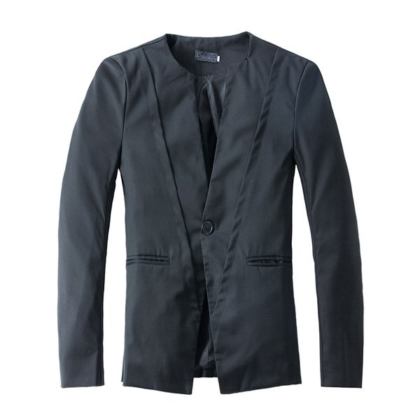 menne men suit new coat suit casual fashion v-neck stitching one button men's coat, White;black
menne men suit new coat suit casual fashion v-neck stitching one button men's coat, White;black