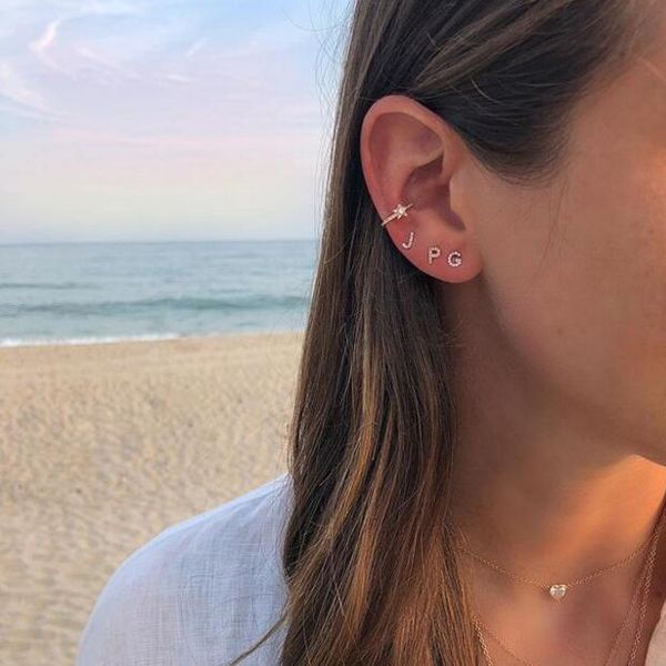 real 925 sterling silver cz paved mini small letter 26 alphabet initial earring customize name letter personized stud jewelry, Golden
real 925 sterling silver cz paved mini small letter 26 alphabet initial earring customize name letter personized stud jewelry, Golden