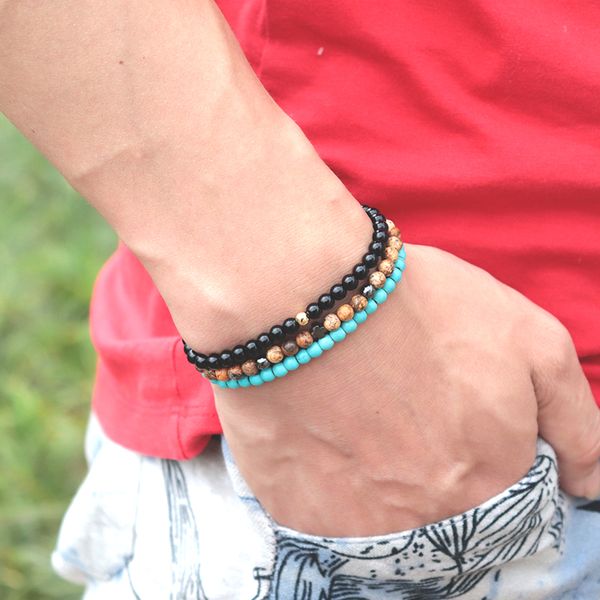 trendy 3pcs/set men bracelet 4mm small beads brazalete homme natural obsidian stone braclet elastic charm jewelry accessories, Golden;silver
trendy 3pcs/set men bracelet 4mm small beads brazalete homme natural obsidian stone braclet elastic charm jewelry accessories, Golden;silver