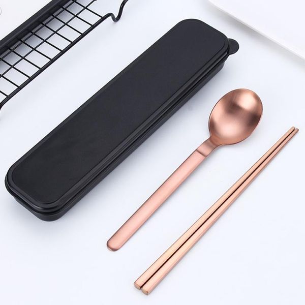 gifts school chopsticks portable kitchen tableware set travel outdoor stainless steel cutlery high end with box spoon students
gifts school chopsticks portable kitchen tableware set travel outdoor stainless steel cutlery high end with box spoon students