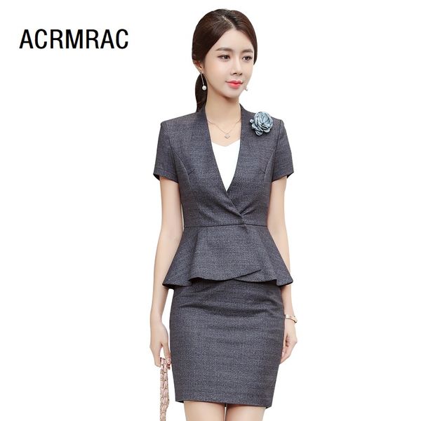women suits slim summer flounced jacket skirt 2-piece set formal business women skirt suits woman set 1320, White;black
women suits slim summer flounced jacket skirt 2-piece set formal business women skirt suits woman set 1320, White;black