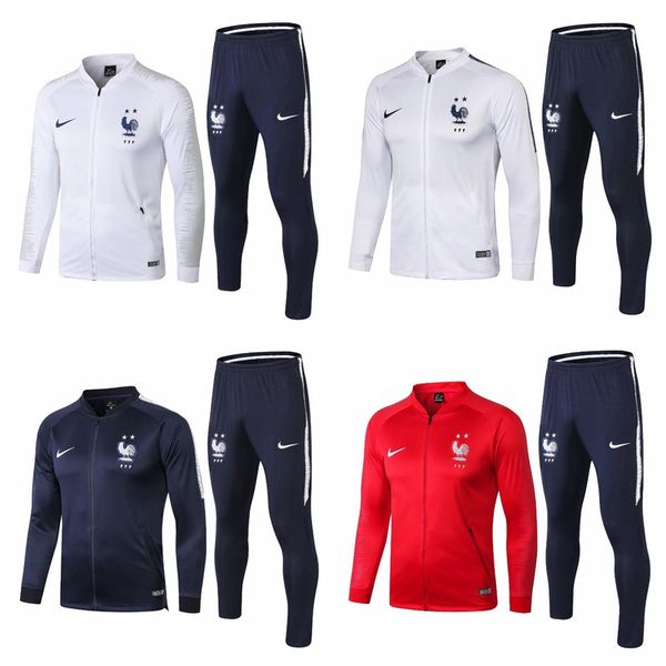 18/19/20 two stars france survetement jacket training suit soccer maillot de foot tracksuits fff tracksuit football jacket tracksuit set, Gray
18/19/20 two stars france survetement jacket training suit soccer maillot de foot tracksuits fff tracksuit football jacket tracksuit set, Gray