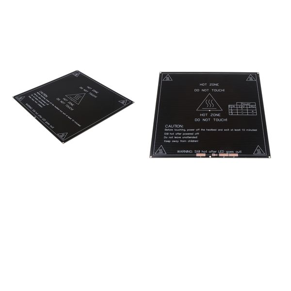 2pcs 3d принтер heatbed mk2b 12v / 24v pcb hot plate heat bed для reprap