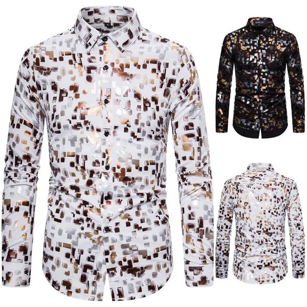 ys084 spring new style casual men's long-sleeved shirt digital bronzing printed elasticity mens shirts, White;black
ys084 spring new style casual men's long-sleeved shirt digital bronzing printed elasticity mens shirts, White;black