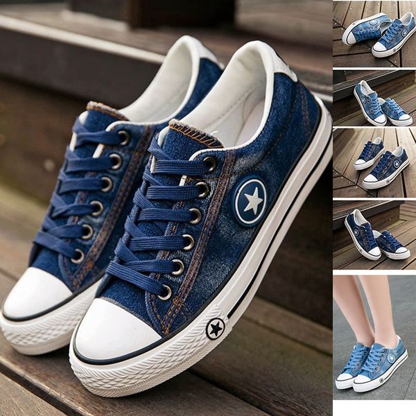 fashion denim sneakers women canvas shoes summer casual shoes jeans sneakers women trainers walking skateboard flat footwear y200424, Black
fashion denim sneakers women canvas shoes summer casual shoes jeans sneakers women trainers walking skateboard flat footwear y200424, Black