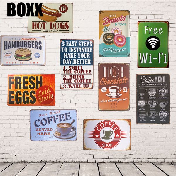 coffee menu vintage metal tin signs hamburgs dog egg wi-fi bar pub restaurant wall decoration home craft decor
coffee menu vintage metal tin signs hamburgs dog egg wi-fi bar pub restaurant wall decoration home craft decor