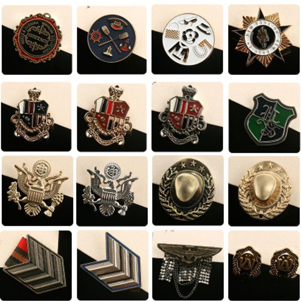 eagle round five start military metal badge retro fabri shoulder board badges army pin on brooch medal handmade, Gray
eagle round five start military metal badge retro fabri shoulder board badges army pin on brooch medal handmade, Gray