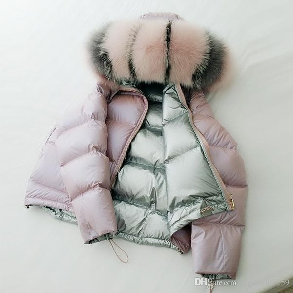 19ss brand winter women fox big fur collar jacket korea down cotton loose winter jacket thick short outerwear female hooded coats, Black
19ss brand winter women fox big fur collar jacket korea down cotton loose winter jacket thick short outerwear female hooded coats, Black