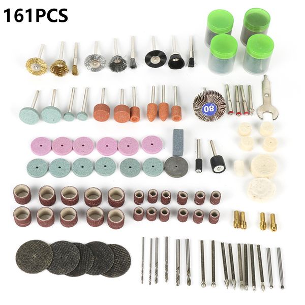 161pcs wood metal engraving electric rotary tool accessory for dremel bit set abrasive tools accessories disc grinding flap
161pcs wood metal engraving electric rotary tool accessory for dremel bit set abrasive tools accessories disc grinding flap