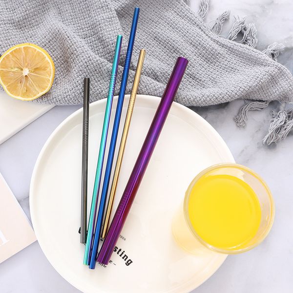 colorful stainless steel drinking straw straight bent reusable straws 215mm dia 6mm juice party bar accessorie vt0119
colorful stainless steel drinking straw straight bent reusable straws 215mm dia 6mm juice party bar accessorie vt0119