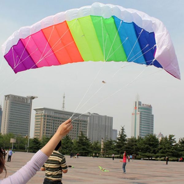 rainbow dual line kitesurfing stunt parachute soft parafoil surfing kite sport kite outdoor activity beach flying kite
rainbow dual line kitesurfing stunt parachute soft parafoil surfing kite sport kite outdoor activity beach flying kite