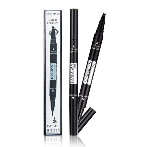 handaiyan 2 in1 double-end liquid eye liner with eyebrow pencil waterproof natural long-lasting automatic cosmetic makeup tool 120 pcs/lot
handaiyan 2 in1 double-end liquid eye liner with eyebrow pencil waterproof natural long-lasting automatic cosmetic makeup tool 120 pcs/lot