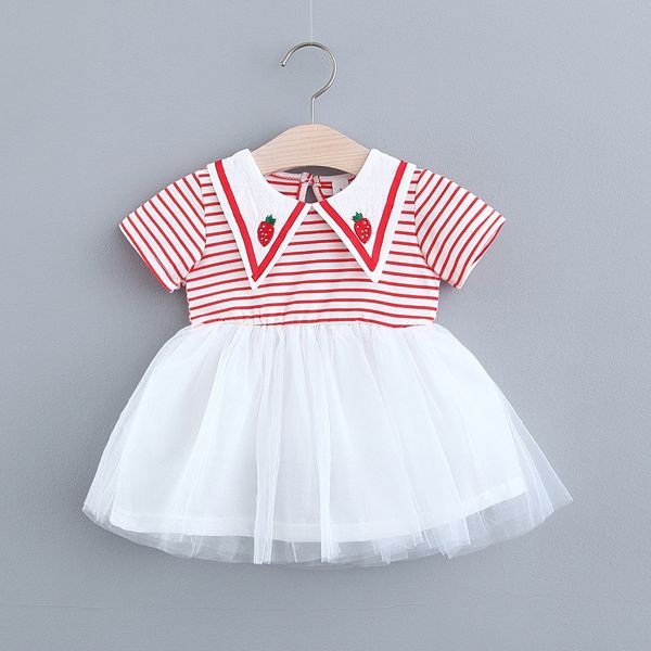kids designer clothes girls childrens clothing 2020 summer new girls striped short-sleeved dress childrens solid color puff mesh skirt princ, Red;yellow
kids designer clothes girls childrens clothing 2020 summer new girls striped short-sleeved dress childrens solid color puff mesh skirt princ, Red;yellow