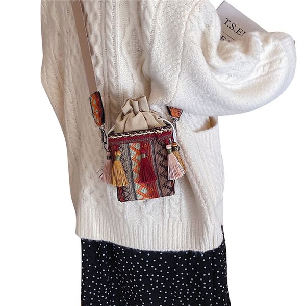 women's shoulder bags drawstring bags ethnic handbag tassel cross-body satchel messenger purse
women's shoulder bags drawstring bags ethnic handbag tassel cross-body satchel messenger purse