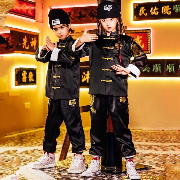 new hip hop dance clothing children chinese for performing baby girls clothes handsome boys street clothing party show wear, Black;red
new hip hop dance clothing children chinese for performing baby girls clothes handsome boys street clothing party show wear, Black;red
