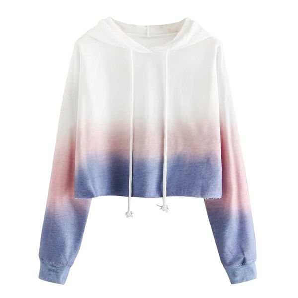 женщины градиенты для печати уздечка с капюшоном длинные рукава короткие толстовки женский пуловер толстовка топы sportwear открытый толстов, Black
женщины градиенты для печати уздечка с капюшоном длинные рукава короткие толстовки женский пуловер толстовка топы sportwear открытый толстов, Black