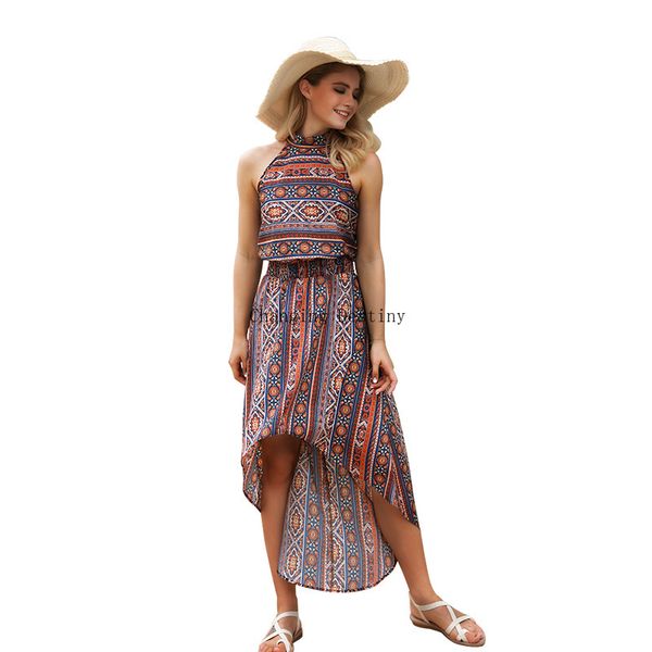 s-xl ladies new retro print dress irregular waist dress girls summer european and american fashion halter canonicals, Black;gray
s-xl ladies new retro print dress irregular waist dress girls summer european and american fashion halter canonicals, Black;gray