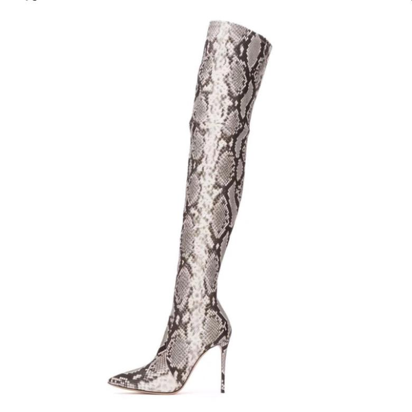 faux snakeful thigh high boots women snake print boots thin heel zip purple party dress shoes club shoes woman 2020, Black
faux snakeful thigh high boots women snake print boots thin heel zip purple party dress shoes club shoes woman 2020, Black