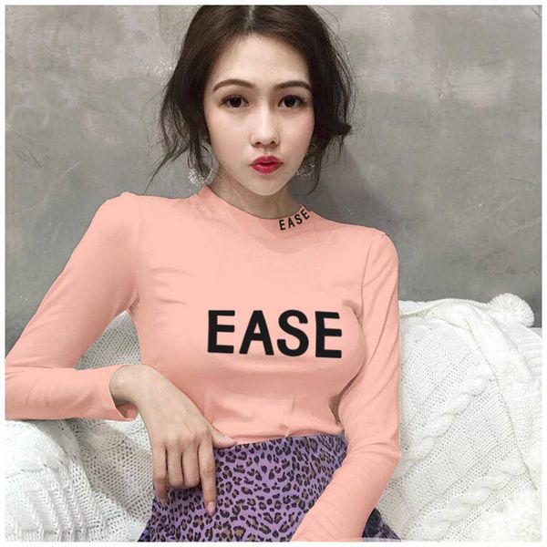hirigin new fashion womens open-neck short t-shirts female slim long-sleeved ins hip-hop thin ladies letter print tees, White
hirigin new fashion womens open-neck short t-shirts female slim long-sleeved ins hip-hop thin ladies letter print tees, White