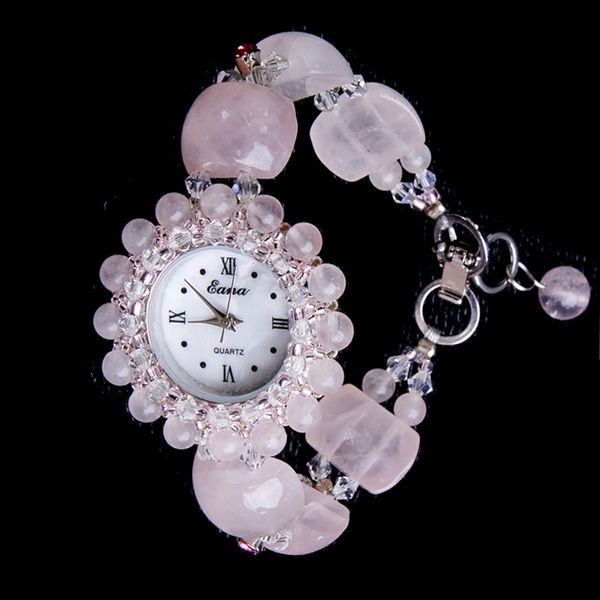 fashion women rose quartz bracelet watch wristwatch for girls students jewelry gifts, Slivery;brown
fashion women rose quartz bracelet watch wristwatch for girls students jewelry gifts, Slivery;brown