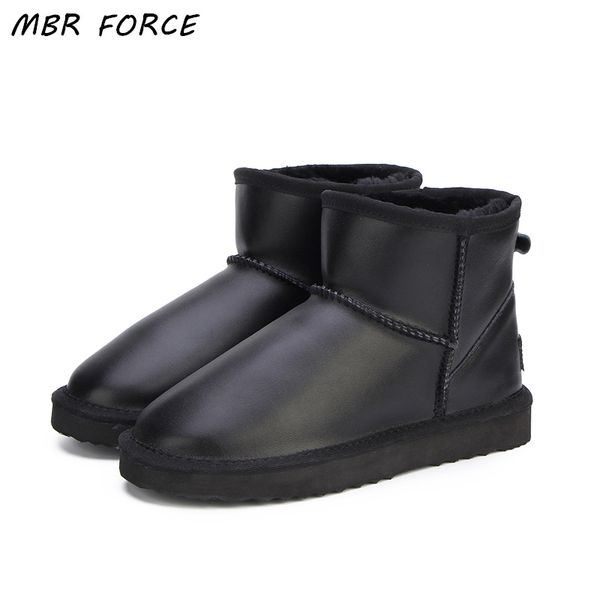 mbr force waterproof genuine leather fur winter boots warm wool women boots classic snow women shoes lady ankle shoes, Black
mbr force waterproof genuine leather fur winter boots warm wool women boots classic snow women shoes lady ankle shoes, Black