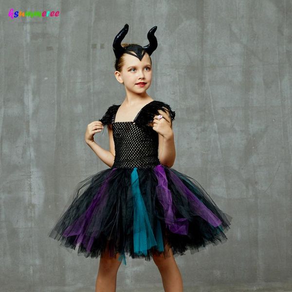 maleficent tutu dress with horns girls maleficent halloween witch cosplay costume feathers embellished tulle party dresses, Red;yellow
maleficent tutu dress with horns girls maleficent halloween witch cosplay costume feathers embellished tulle party dresses, Red;yellow
