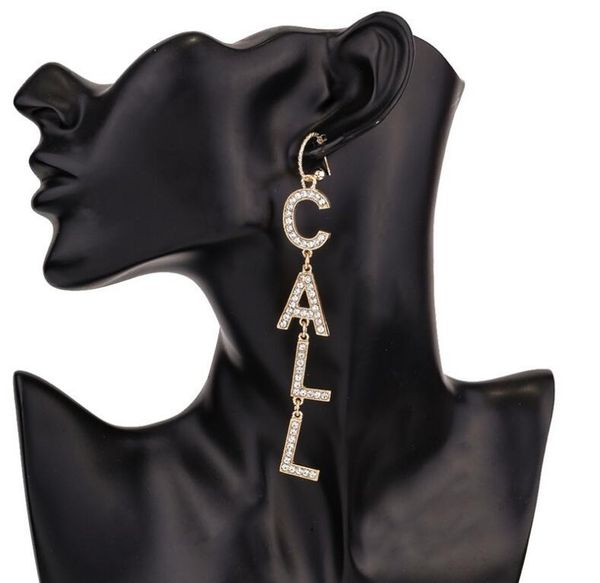 2019 europe and america cross-border south asia earrings letters rhinestones asymmetric earrings personalized fashion accessories, Silver
2019 europe and america cross-border south asia earrings letters rhinestones asymmetric earrings personalized fashion accessories, Silver