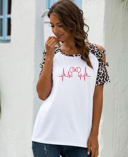 t shirt women 2020 plus harajuku summer vintage graphic tees aesthetic women mouse heartbeat kawaii t-shirt, White 
t shirt women 2020 plus harajuku summer vintage graphic tees aesthetic women mouse heartbeat kawaii t-shirt, White