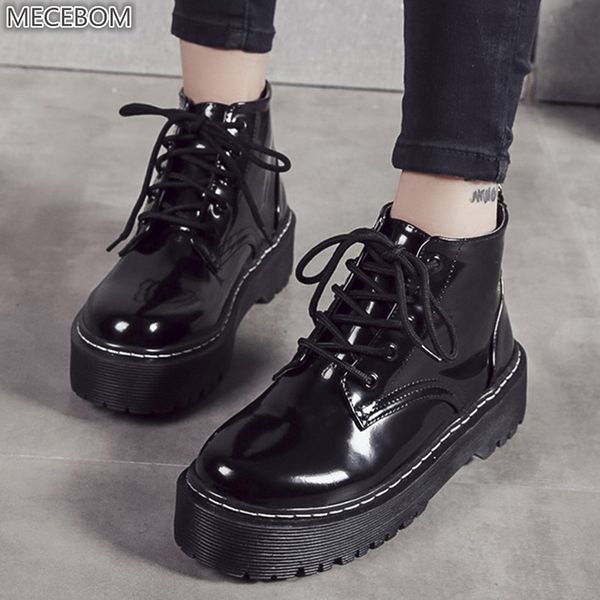 mecebom c86w casual winter warm women rain boots leather snow flats heel platform female motorcycle shoes ankle tenis feminino, Black
mecebom c86w casual winter warm women rain boots leather snow flats heel platform female motorcycle shoes ankle tenis feminino, Black