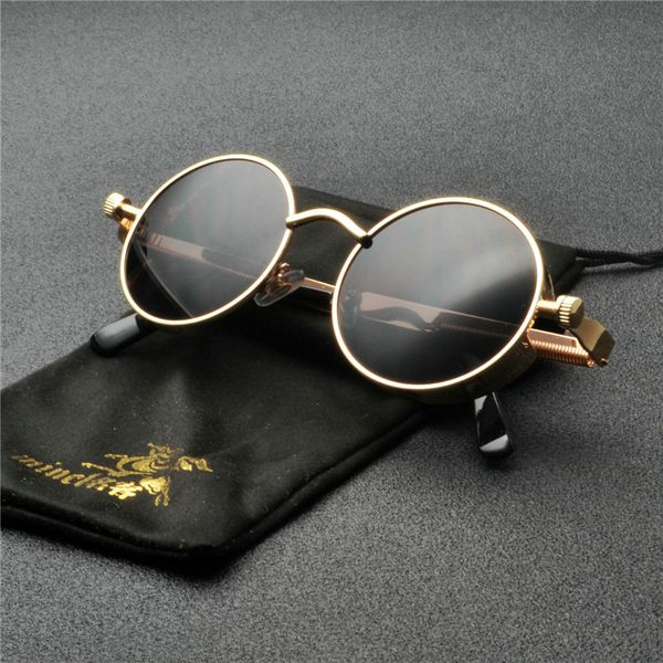 new unique cool vintage round sunglasses trending future style gold black frame small men women frame punk sun glasses fml, White;black
new unique cool vintage round sunglasses trending future style gold black frame small men women frame punk sun glasses fml, White;black