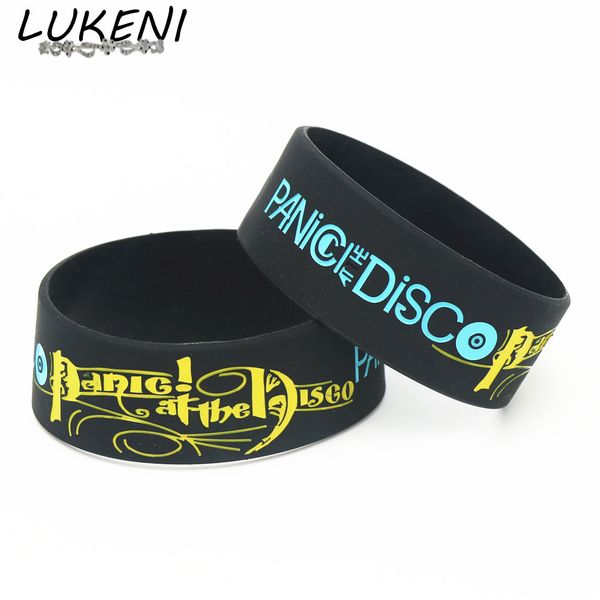 1pc panic at the disco bands 1inch wide size silicone wristbands black rubber music fans bracelets &bangles gifts sh195, Golden;silver
1pc panic at the disco bands 1inch wide size silicone wristbands black rubber music fans bracelets &bangles gifts sh195, Golden;silver