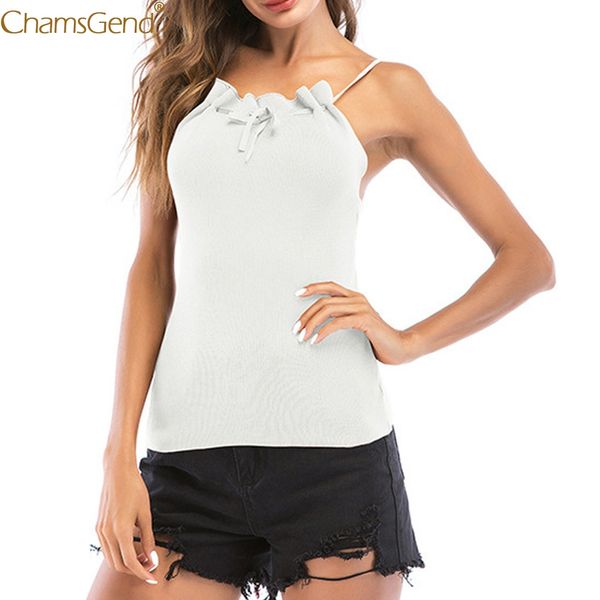 bow hanging neck tank women summer tank women open back knit camisole polyester ruffled sleeveless solid mar13, White
bow hanging neck tank women summer tank women open back knit camisole polyester ruffled sleeveless solid mar13, White
