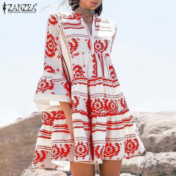 zanzea bohemian dress women patchwork printed mini vestidos female summer party beach dresses v neck sundress plus size 5xl, Black;gray
zanzea bohemian dress women patchwork printed mini vestidos female summer party beach dresses v neck sundress plus size 5xl, Black;gray