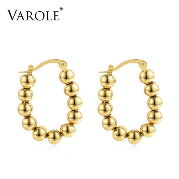 varole hoop earrings gold color metal ball earings stainless steel circle earrings for women jewelry wholesale, Golden;silver
varole hoop earrings gold color metal ball earings stainless steel circle earrings for women jewelry wholesale, Golden;silver
