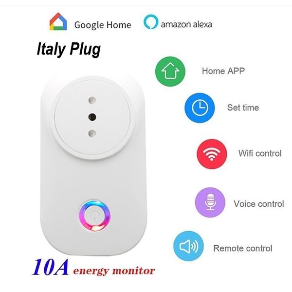 original 10a wireless wifi smart socket power italy plug with power meter remote control alexa phones app remote control by ios android
original 10a wireless wifi smart socket power italy plug with power meter remote control alexa phones app remote control by ios android