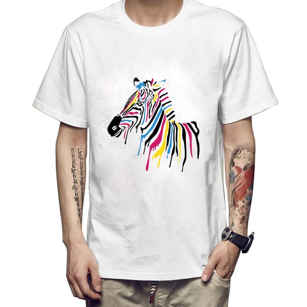 100% cotton short sleeve casual zebra printed men t shirt tees shirt o-neck knitted comfort men's and women t-shirt, White;black
100% cotton short sleeve casual zebra printed men t shirt tees shirt o-neck knitted comfort men's and women t-shirt, White;black
