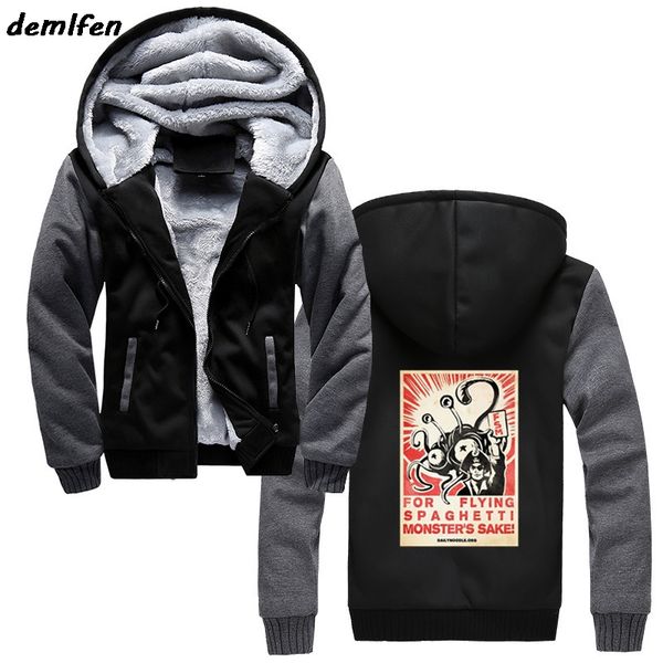winter men's print thicken sweatshirt round collar men hoodies fsm flying spaghetti monster cccp funny jacket streetwear, Black
winter men's print thicken sweatshirt round collar men hoodies fsm flying spaghetti monster cccp funny jacket streetwear, Black