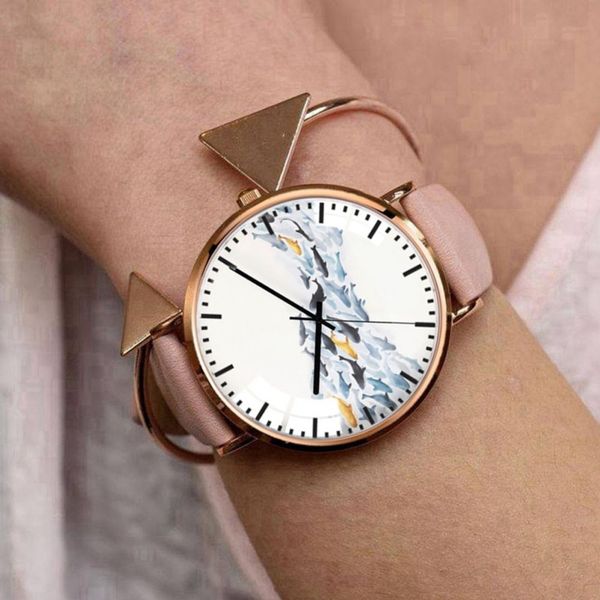 fashion brand leather straps quartz wristwatches stainless steel mesh watchband gifts watch for women girls #292606, Slivery;brown
fashion brand leather straps quartz wristwatches stainless steel mesh watchband gifts watch for women girls #292606, Slivery;brown