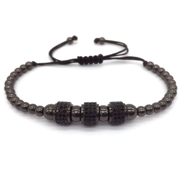 fashion luxury gold plated 3 round beads macrame bracelet micro inlay zircon mens & womens new style accessories, Black
fashion luxury gold plated 3 round beads macrame bracelet micro inlay zircon mens & womens new style accessories, Black