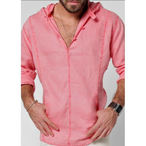 2019 fashion mens linen long sleeve button hooded shirt summer casual street daily solid color hoodie four color m-3xl, Black
2019 fashion mens linen long sleeve button hooded shirt summer casual street daily solid color hoodie four color m-3xl, Black