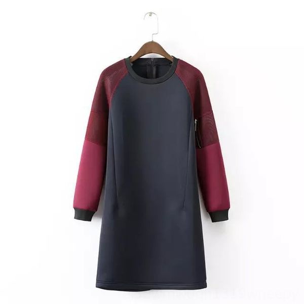 round collar long sleeve outdoor sports women's fashionable texture stitching zipper a- line a- line dress dress short skirt
round collar long sleeve outdoor sports women's fashionable texture stitching zipper a- line a- line dress dress short skirt