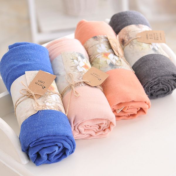 10pcs/lot linen scarves solid color cape shawl ultra muslim hijab muffler scarf candy color womens scarves 60x180cm
10pcs/lot linen scarves solid color cape shawl ultra muslim hijab muffler scarf candy color womens scarves 60x180cm
