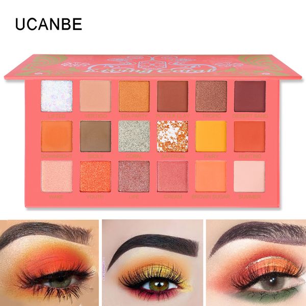 ucanbe coral eye shadow palette matte shimmer glitter orange yellow color summer makeup look pearlescent pigment eyes cosmetics
ucanbe coral eye shadow palette matte shimmer glitter orange yellow color summer makeup look pearlescent pigment eyes cosmetics