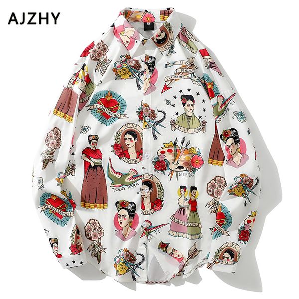 casual turn-down collar print long sleeves shirt men japanese hc streetwear fashion autumn printing hawaiian casual harujuku, White;black
casual turn-down collar print long sleeves shirt men japanese hc streetwear fashion autumn printing hawaiian casual harujuku, White;black