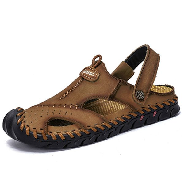 fashion men soft sandals comfortable breathable men casual leather sandals roman summer outdoor beach big size 38-48, Black
fashion men soft sandals comfortable breathable men casual leather sandals roman summer outdoor beach big size 38-48, Black