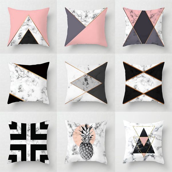 pink geometric abstract decorative pillows case marble pattern flower designer white and black grey cushion cover 45*45 cm
pink geometric abstract decorative pillows case marble pattern flower designer white and black grey cushion cover 45*45 cm