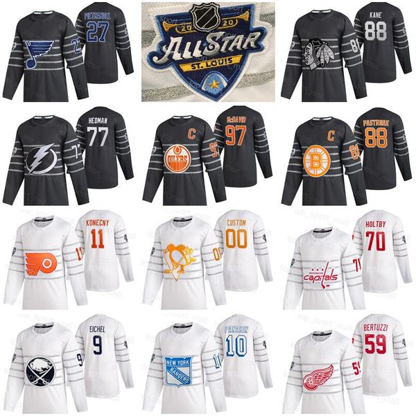 2020 hockey jersey all star david pastrnak jack eichel patrick kane artemi panarin travis konecny connor mcdavid alex pietrangelo hedman men, Black;red
2020 hockey jersey all star david pastrnak jack eichel patrick kane artemi panarin travis konecny connor mcdavid alex pietrangelo hedman men, Black;red