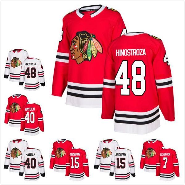 2018 male chicago blackhawks 40 john hayden 48 vinnie hinostroza 15 artem anisimov 7 brent seabrook hockey jerseys red white a c patch, Black;red
2018 male chicago blackhawks 40 john hayden 48 vinnie hinostroza 15 artem anisimov 7 brent seabrook hockey jerseys red white a c patch, Black;red